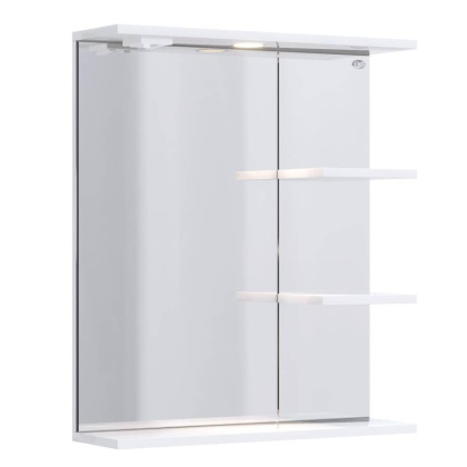 Зеркало Onika Коралл 60 белое, с подсветкой