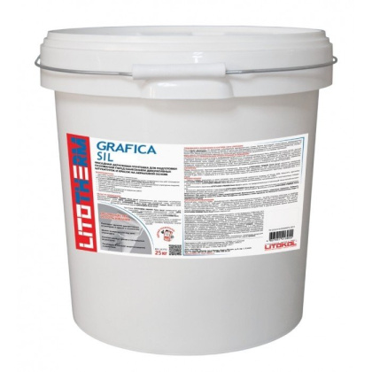 Клеевая смесь для фасадного утеплителя LITOTHERM GRAFICA SIL, 2,5 мм