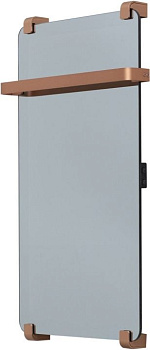 Полотенцесушитель электрический Allen Brau Infinity 80x44 с рейлингом и креплением, медь браш