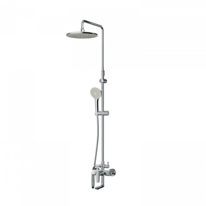 F0780910 Like,душ.система,набор:Смеситель д/ванны/душа,верхний душ d220 мм, ручной душ 110 мм, 1 функция