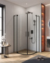 SLIDER-R-2-80/90-GRIGIO-NERO Душевой уголок SLIDER-R-2-80/90-GRIGIO-NERO Душевой уголок