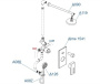 A16590 Встраиваемый комплект для душа с верхней душевой насадкой и лейкой Wasserkraft