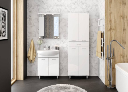 Тумба Onika Стелла 65 напольная, белая (ум. Стелла 65)