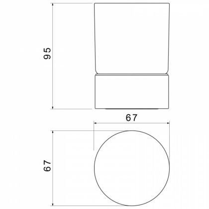 Стакан настольный для зубных щеток Timo Saona 13231/00 хром