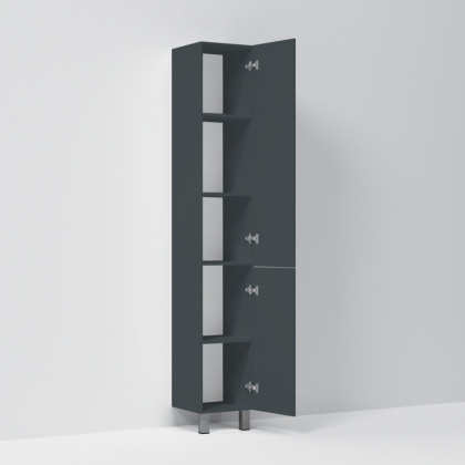 M90CSR0306GM GEM, шкаф-колонна, напольный, правый, 30 см, двери, push-to-open, графит матовый M90CSR0306GM GEM, шкаф-колонна, напольный, правый, 30 см, двери, push-to-open, графит матовый
