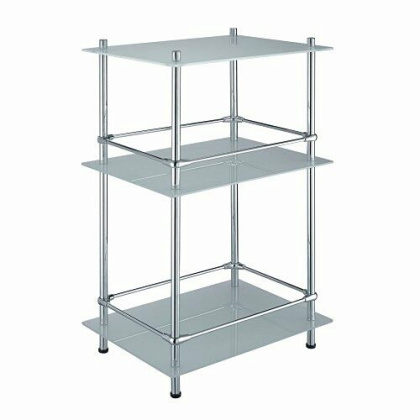 Напольная тройная полка, 40х67,5Х30 см, хром, K-4033