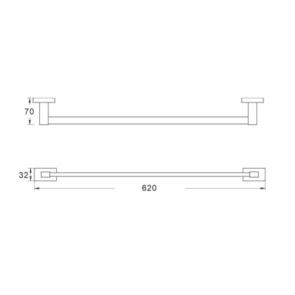 Полотенцедержатель, SG5617H Shevanik, Черный