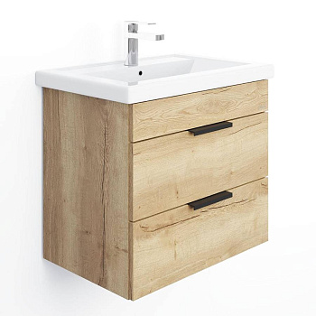 Тумба Onika Легран 50 подвесная, дуб галифакс (ум. Фостер 50/Como 50)