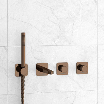 A8851.309.311.290.292.291 Встраиваемый комплект для ванны с лейкой и изливом