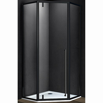 Душевой уголок Penta VSP-3P900CLB, 900*900, черный, стекло прозрачное Душевой уголок Penta VSP-3P900CLB, 900*900, черный, стекло прозрачное