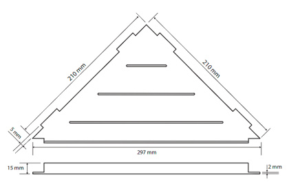Душевая полка Bemeta Cytro 101302430 угловая, Черная матовая