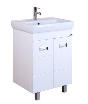 Тумба Onika Балтика-Квадро 60 напольная, белая (ум.Тигода 60)