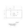KEP-90-CEM Столешница из керамогранита 916x468x10 Исполнение: Cemento  KEP-90-CEM Столешница из керамогранита 916x468x10 Исполнение: Cemento