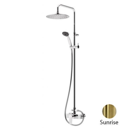 NAUTIC-CD-25-SR Душевая стойка со смесителем, ручным и верхним душем 250 мм ABS, исполнение Sunrise