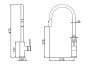 Смеситель для кухни City VKF-2C1MB, черный