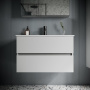 Тумба подвесная SANCOS Urban 790х450х550, c двумя ящиками оснащенными доводчиками, белый глянец , арт. UR80W Тумба подвесная SANCOS Urban 790х450х550, c двумя ящиками оснащенными доводчиками, белый глянец , арт. UR80W