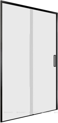 Душевая дверь Aquanet Pleasure Evo 110 AE65-N110-BT профиль черный, прозрачное стекло