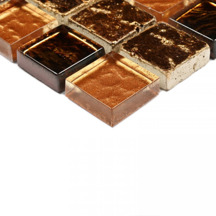 Мозаика стеклянная с камнем Antik-2 (чип 8*23*23) 300*300(11шт-0.99м2), м2