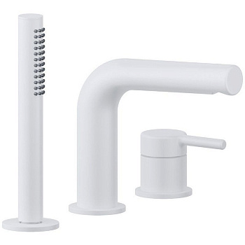 Смеситель на борт ванны EXCELLENT Pi AREX.1233WH (белый мат) Смеситель на борт ванны EXCELLENT Pi AREX.1233WH (белый мат)