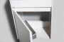 Тумба с раковиной подвесная с дверкой BelBagno PIETRA MINI 40-R Stucco Cemento, раковина белая Тумба с раковиной подвесная с дверкой BelBagno PIETRA MINI 40-R Stucco Cemento, раковина белая