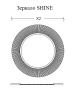 Зеркало SHINE Белое d82 light 528-W light Boheme Зеркало SHINE Белое d82 light 528-W light Boheme
