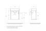 Тумба с раковиной подвесная BelBagno KRAFT MINI 50 Rovere Galifax Bianco левосторонняя, раковина белая Тумба с раковиной подвесная BelBagno KRAFT MINI 50 Rovere Galifax Bianco левосторонняя, раковина белая