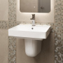 Раковина PRO мебельная\подвесная 50, белая глянцевая