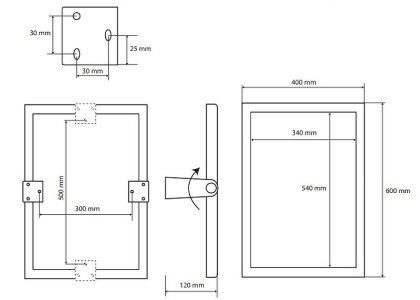 Косметическое зеркало Bemeta Help 301401030 Черное матовое, с поворотно-откидным механизмом Косметическое зеркало Bemeta Help 301401030 Черное матовое, с поворотно-откидным механизмом