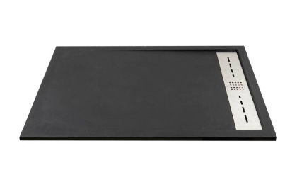Душевой поддон Creto Scala 160x80 прямоугольный, черный Душевой поддон Creto Scala 160x80 прямоугольный, черный