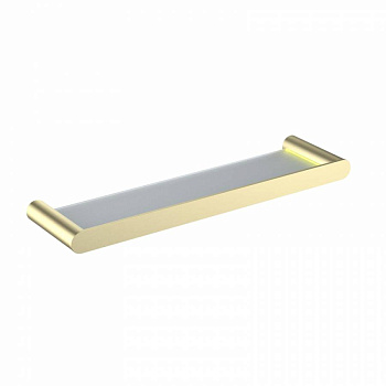 Полка стеклянная Timo Saona 13072/17 золото матовое Полка стеклянная Timo Saona 13072/17 золото матовое