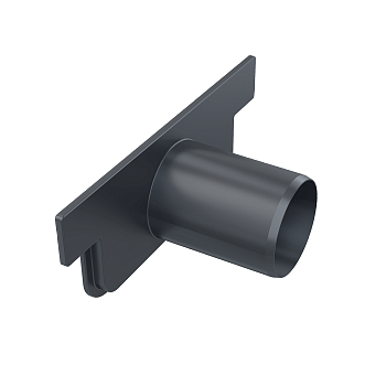 Передняя часть для закрытия желоба с притоком DN40 Передняя часть для закрытия желоба с притоком DN40