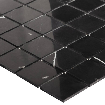 Мозаика, нат. мрамор, BLACK POLISHED 48х48, Classic Мозаика, нат. мрамор, BLACK POLISHED 48х48, Classic