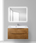 Тумба с раковиной подвесная BelBagno MARINO 100 Rovere Moro, раковина белая Тумба с раковиной подвесная BelBagno MARINO 100 Rovere Moro, раковина белая