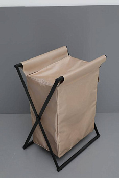 Корзина для белья Allen Brau Priority черный/бежевый