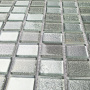 Мозаика стеклянная Shine Silver (чип 4*25*25) 300*300(22шт.-1.98м2), м2