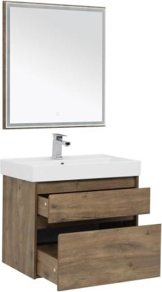 Мебель для ванной Aquanet Nova Lite 75 дуб рустикальный (2 ящика)