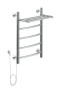 Полотенцесушитель электрический Aquanet Romeo 60х40 Тэн слева, с полкой