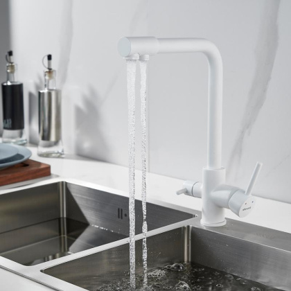 Смеситель для кухни со встроенным фильтром (краном) под питьевую воду Shevanik S328 S328C Смеситель для кухни со встроенным фильтром (краном) под питьевую воду Shevanik S328 S328C