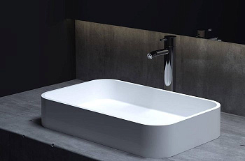 Раковина Salini CALLISTA 104 1101204SMRH S-Stone покраска по RAL снаружи, накладная, матовая