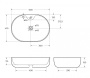 Раковина накладная керамическая BB1151