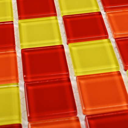 Мозаика стеклянная Fruit mix (чип 4*25*25) 300*300(22шт-1.98м2), м2