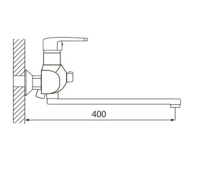 Смеситель для ванны латунь, хром S5122 Смеситель для ванны латунь, хром S5122