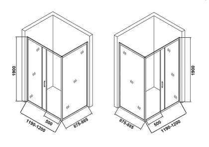 Душевой уголок Orange E23-12090TCR без поддона 120х90, стекло прозрачное Душевой уголок Orange E23-12090TCR без поддона 120х90, стекло прозрачное