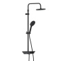 947730300 Apollo душевая система с ванно-душевым смесителем-полкой, Черный