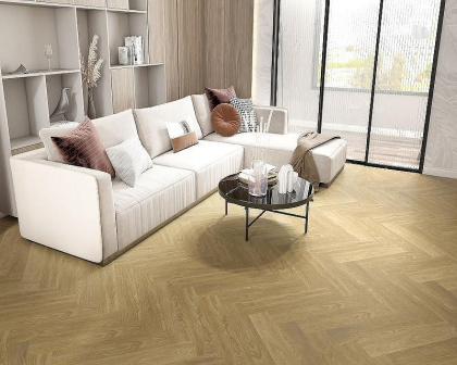 Кварц-виниловый ламинат SPC Aspenfloor Elegant EL6-06 Дуб Эдинбург 4V (5мм//1,311м2) (640мм*128мм), м2