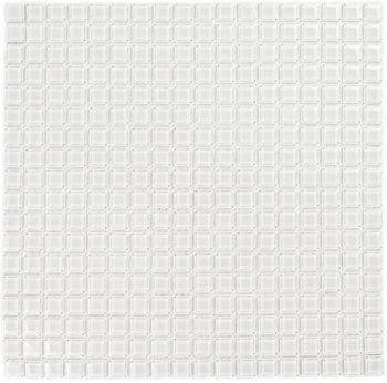 Мозаика стеклянная Super White (чип 4*15*15) 300*300(22шт.-1.98м2), м2