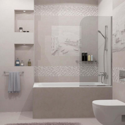 Декор мозаичный MM15150 Монсанту серый светлый глянцевый (15см*40см*6,9мм) (10шт/0,6м2) камень, шт Декор мозаичный MM15150 Монсанту серый светлый глянцевый (15см*40см*6,9мм) (10шт/0,6м2) камень, шт