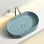 Умывальник чаша накладная овальная (цвет Зеленый Матовый) Element 608*385*122мм