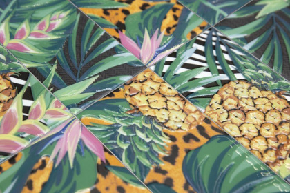 Декор HGD\A496\19056 Пальмейра флора 9,9см*20см*6,9мм (1уп/36шт/0,712м2) Ткань, шт