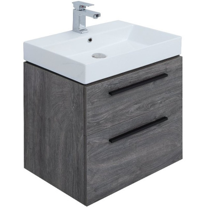 Тумба под раковину Aquanet Nova 60 дуб рошелье (2 ящика)